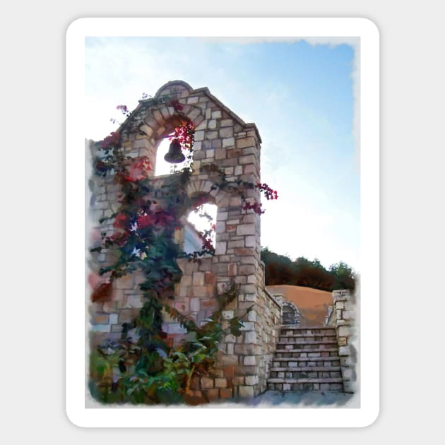 On the Greek Island of Kefalonia Sticker by PictureNZ